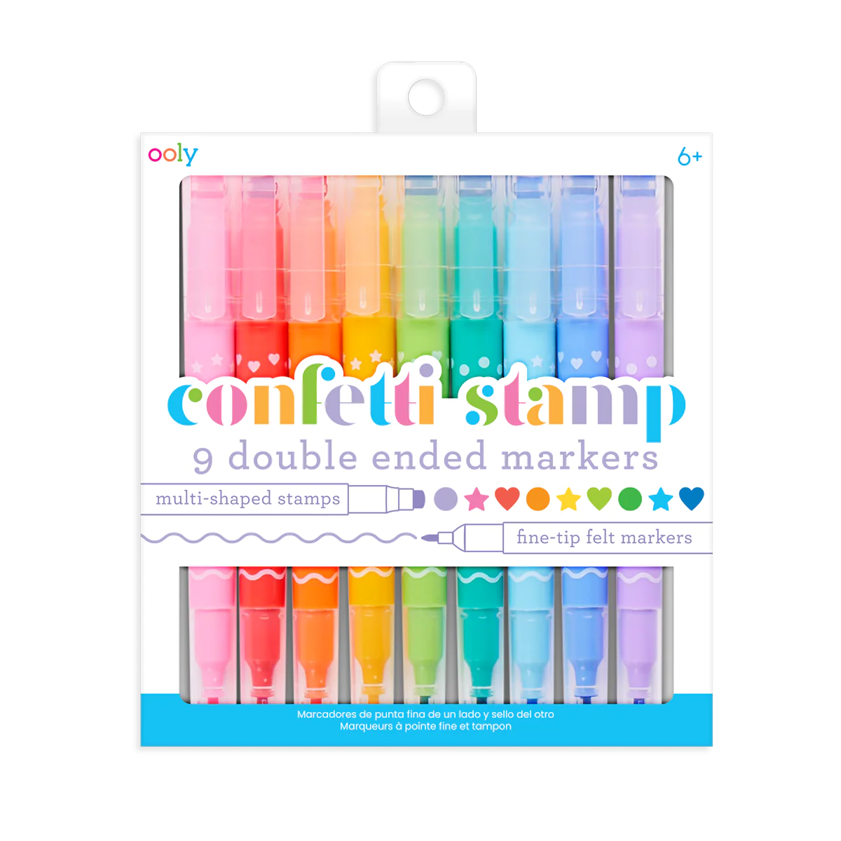 Confetti Stamp Double Ended Markers