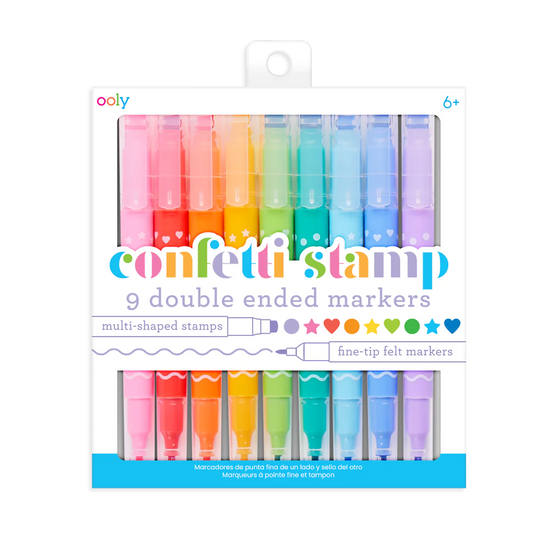 Confetti Stamp Double Ended Markers