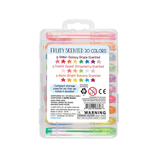 Ooly Mini Doodlers Fruity Scented Gel Pens