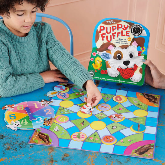Eeboo Puppy Fuffle Shaped Board Game