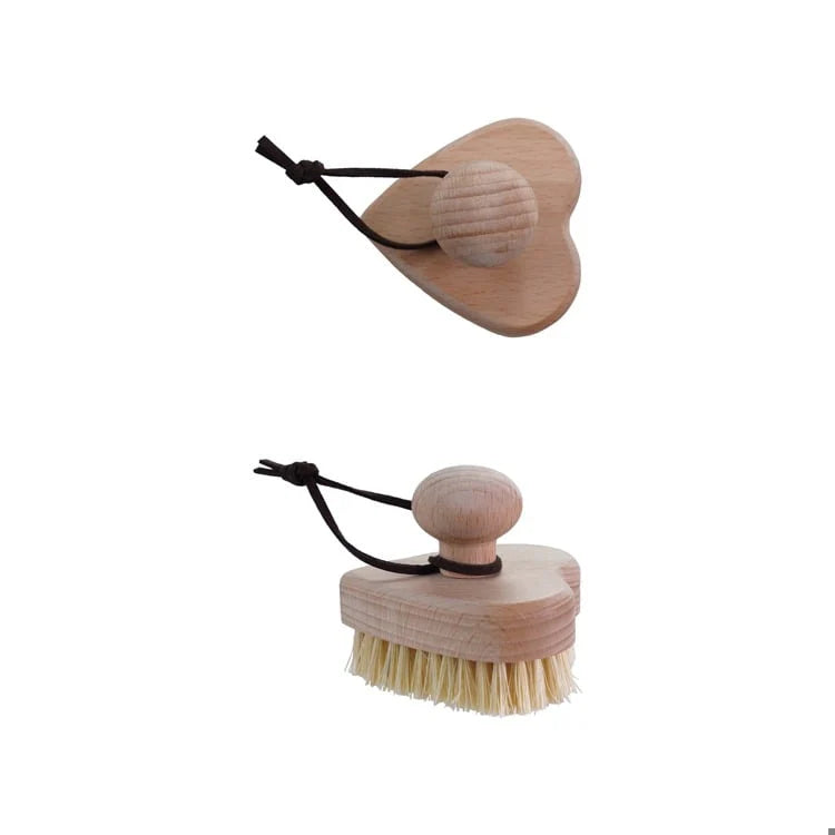 Beechwood Heart Shaped Brush