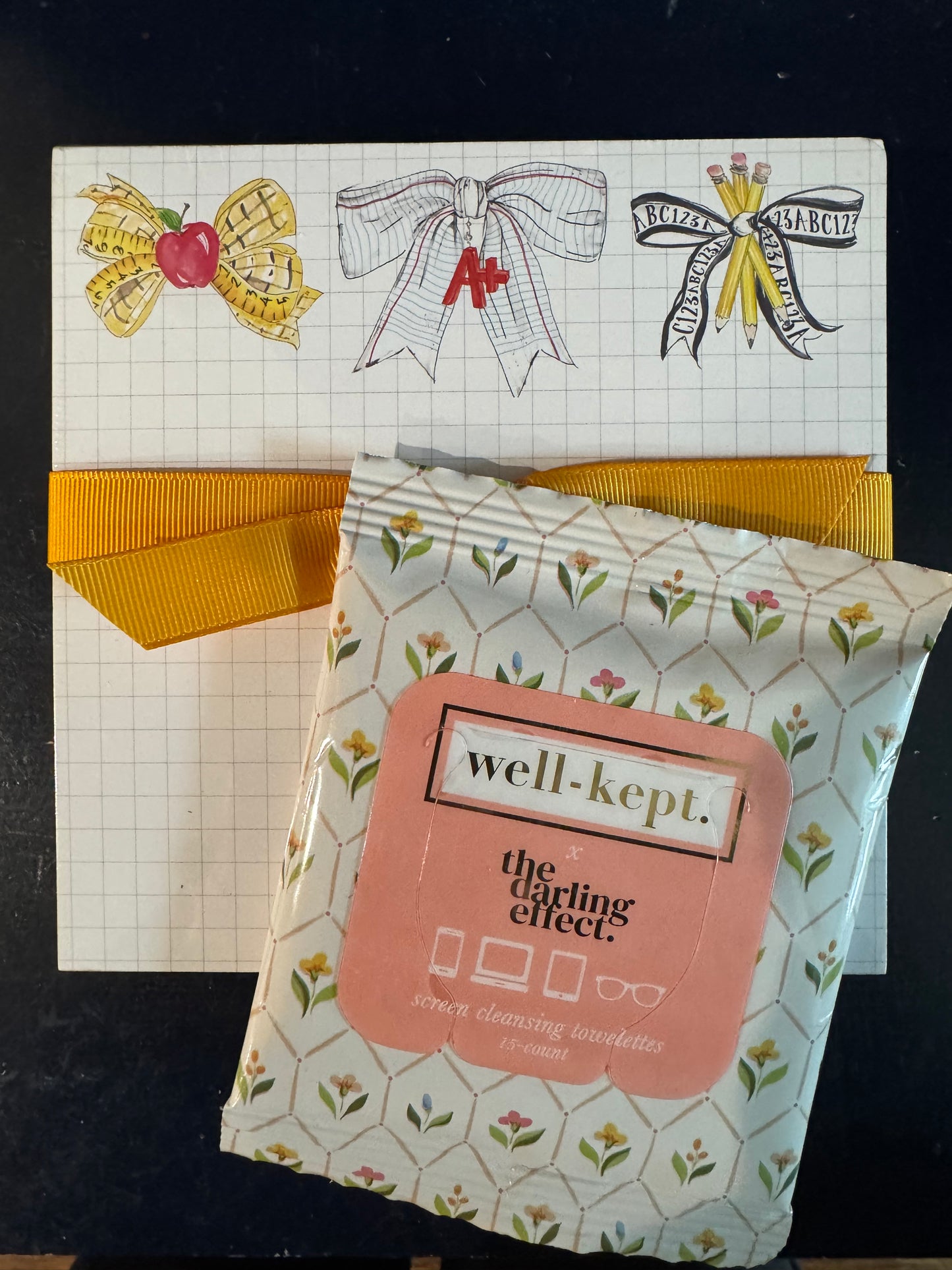 Teacher Notepad & Well Kept Wipes