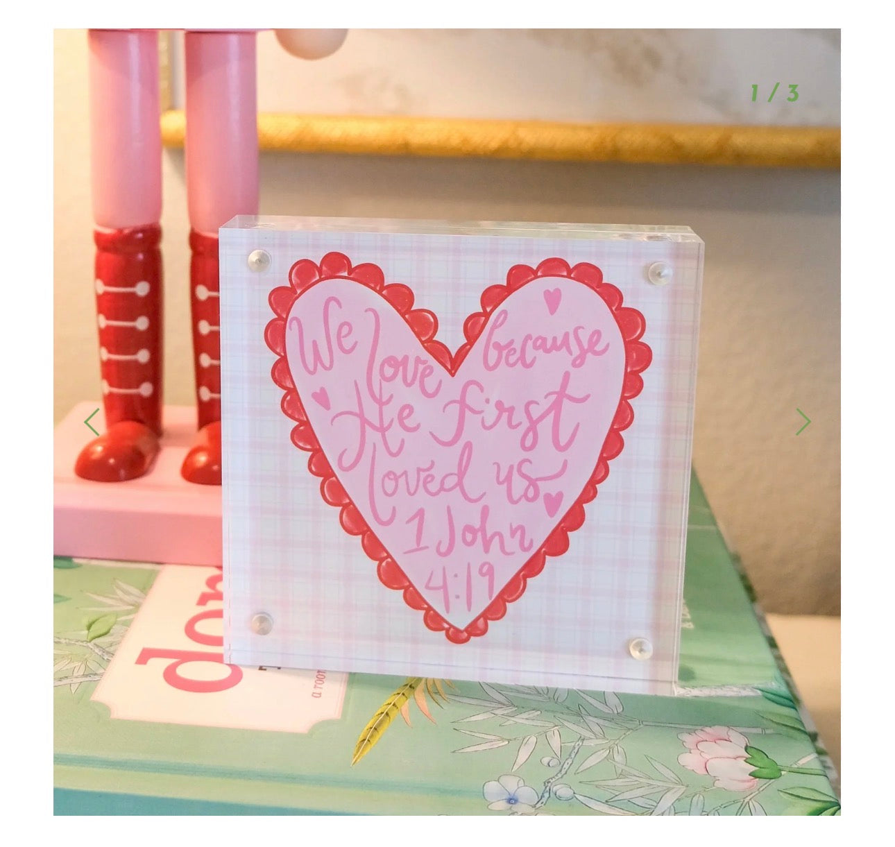 Valentines Acrylic Blocks by Kirsten McFarlan