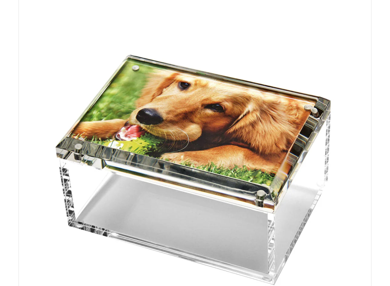 Lucite 5x7” photo box