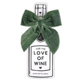 Wine Bottle Bow - Forest