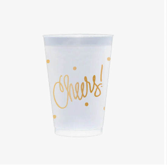 Cheers Frosted Cup Sleeve- 12 oz