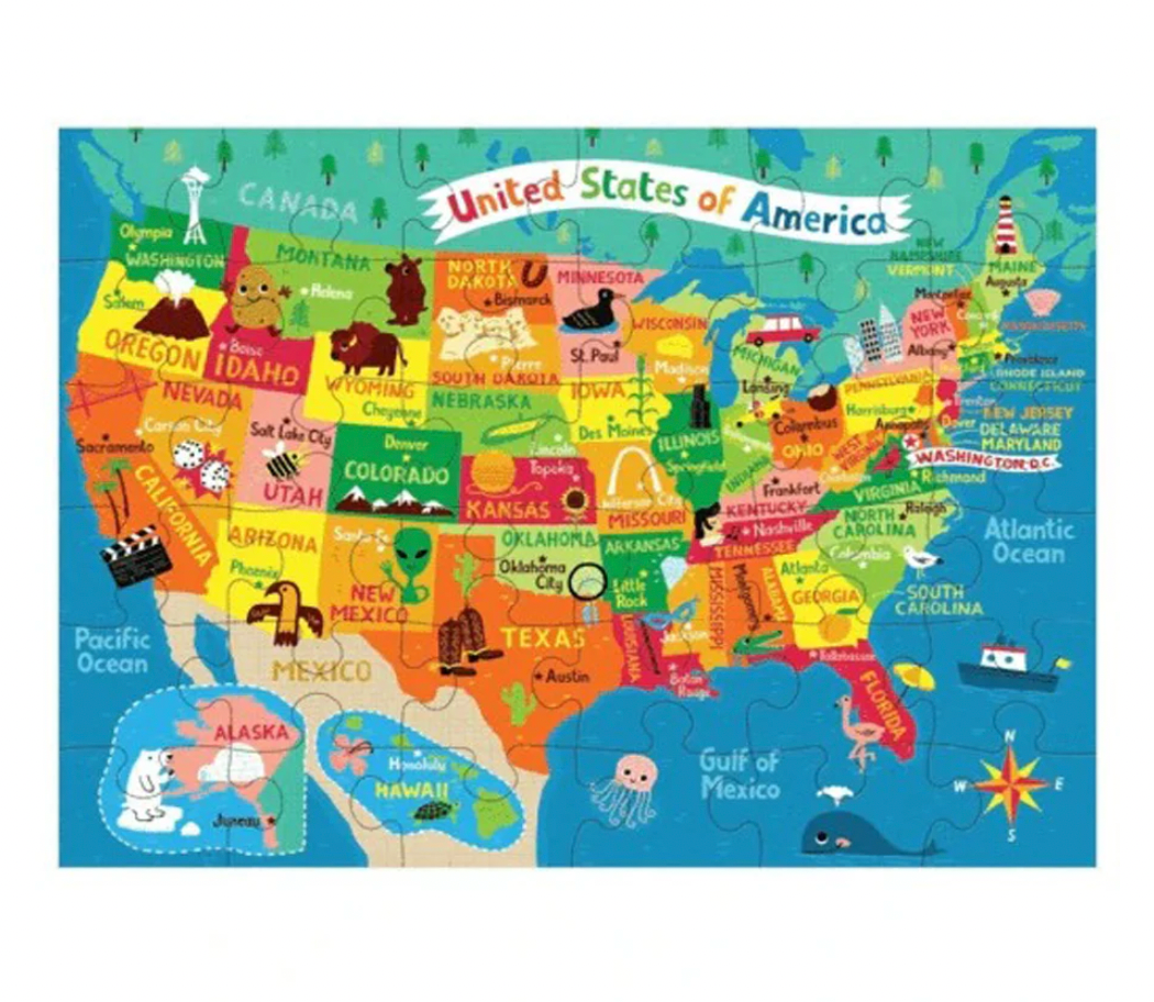 Puzzle to Go Map of the USA