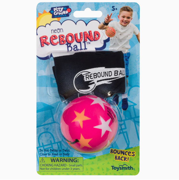 Playground Classics Neon Rebound Ball, Assorted Colors