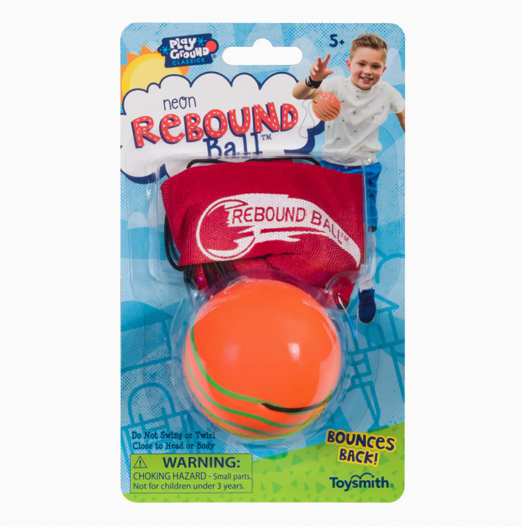 Playground Classics Neon Rebound Ball, Assorted Colors