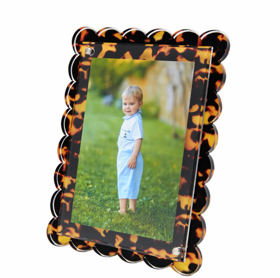 Scalloped Lucite Frame